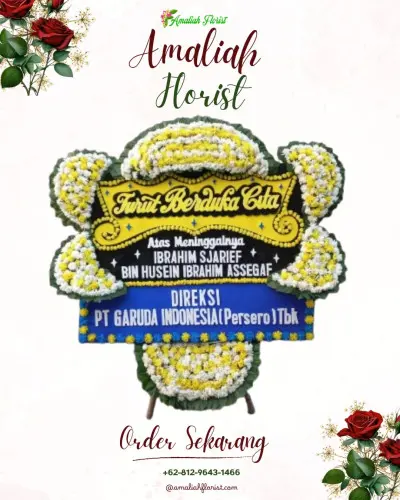 Papan Bunga Duka di Benuamelayu Darat