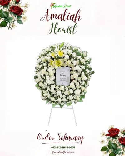 Krans Bunga Duka Cita di Benuamelayu Darat
